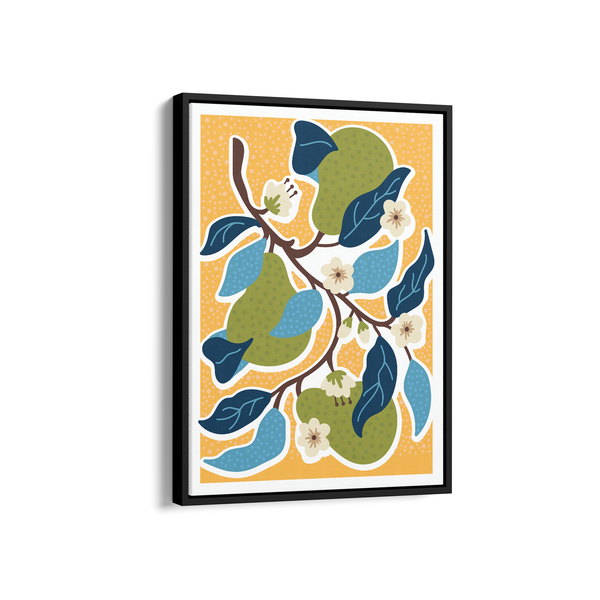 Luminous Pear Elegance Aesthetic Wall Art