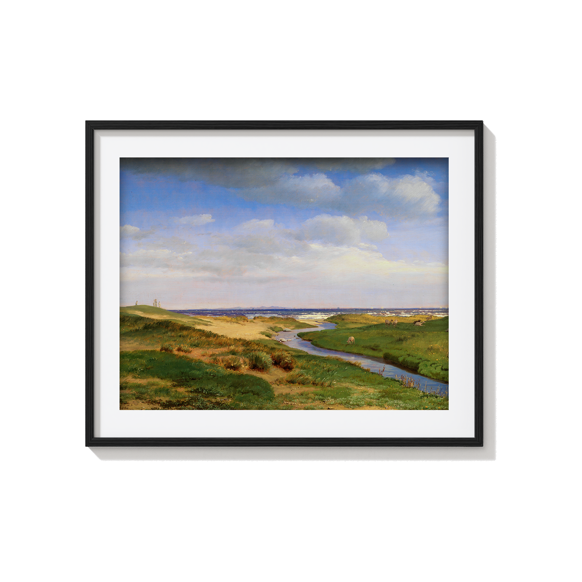 View of the North Coast of Zealand at Dronningmølle by P. C. Skovgaard Landscape Art