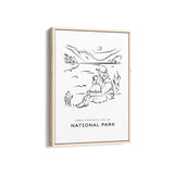 National Park Modern Line Wall Art