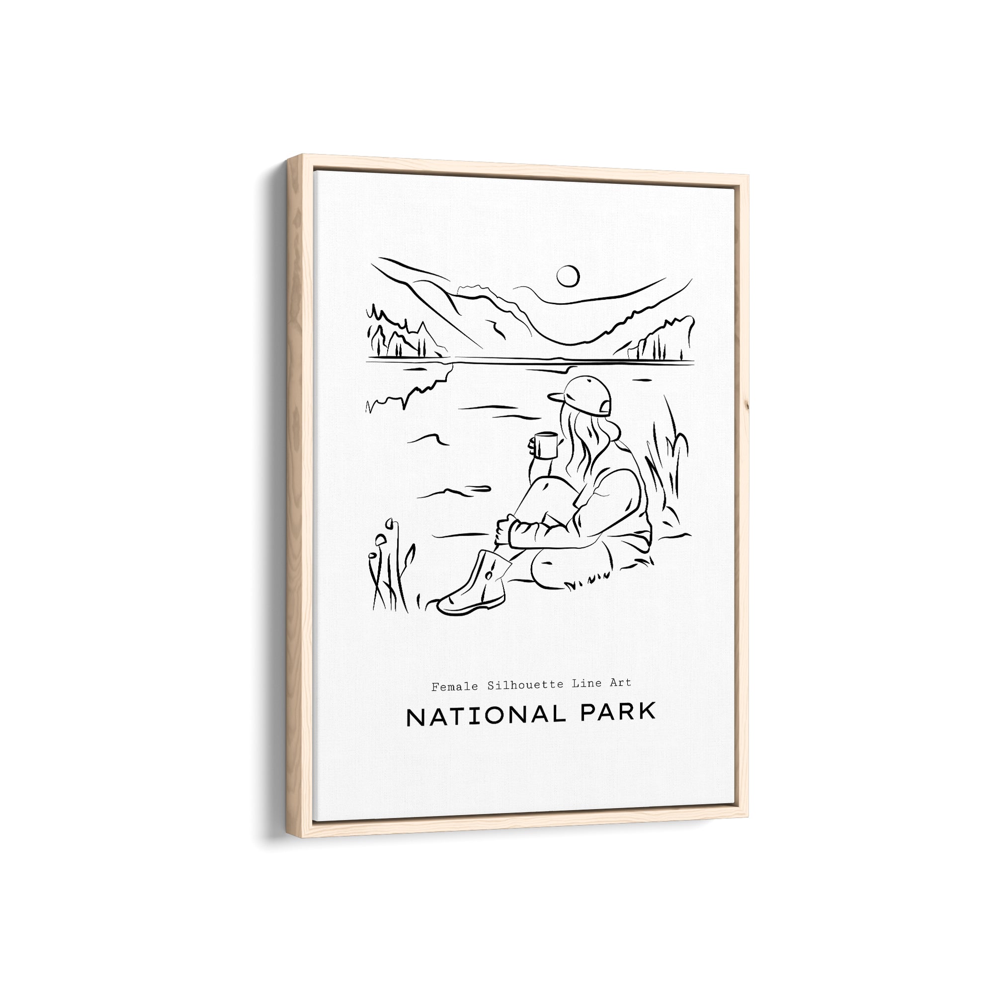 National Park Modern Line Wall Art