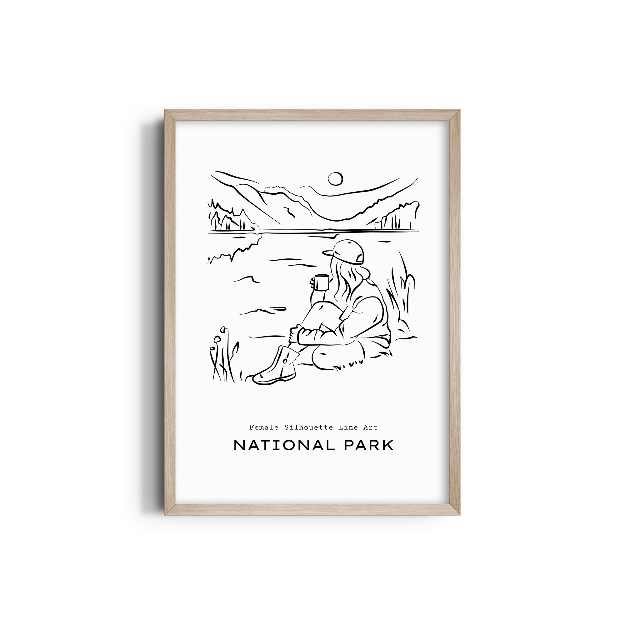 National Park Modern Line Wall Art