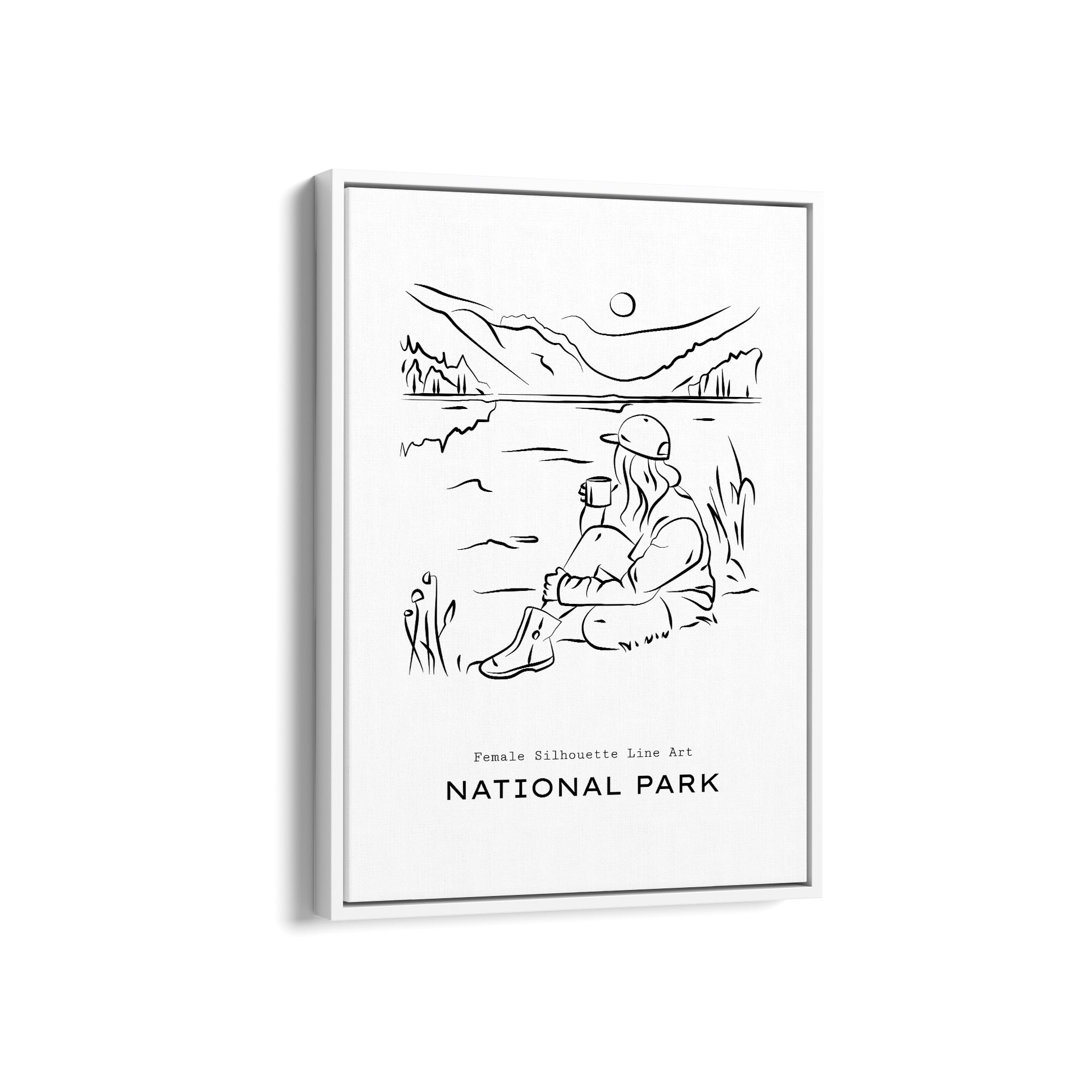 National Park Modern Line Wall Art