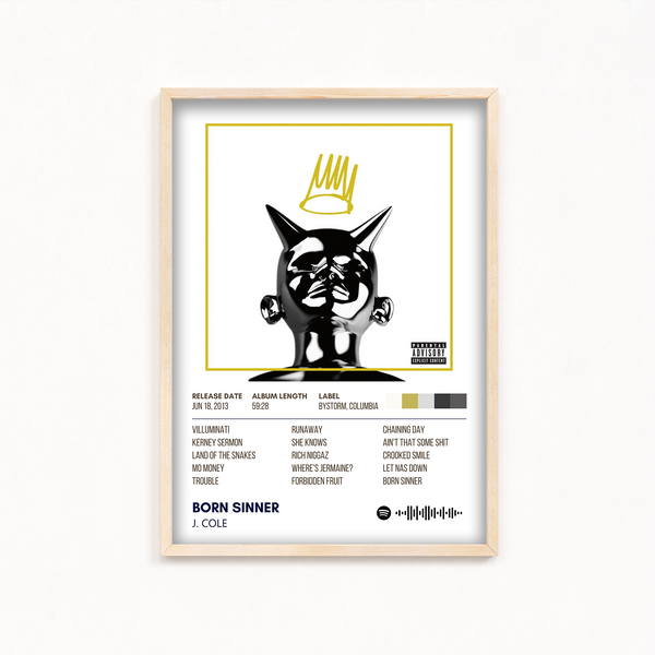 Born Sinner by J. Cole Album Poster