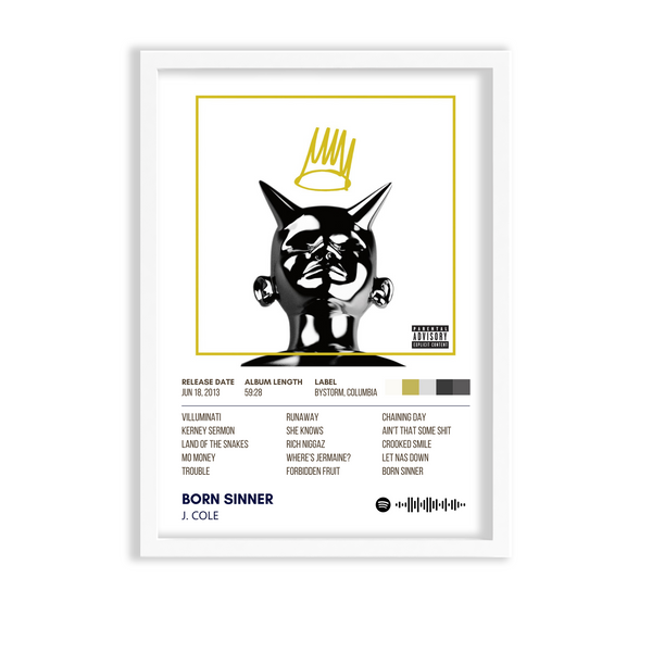 Born Sinner by J. Cole Album Poster