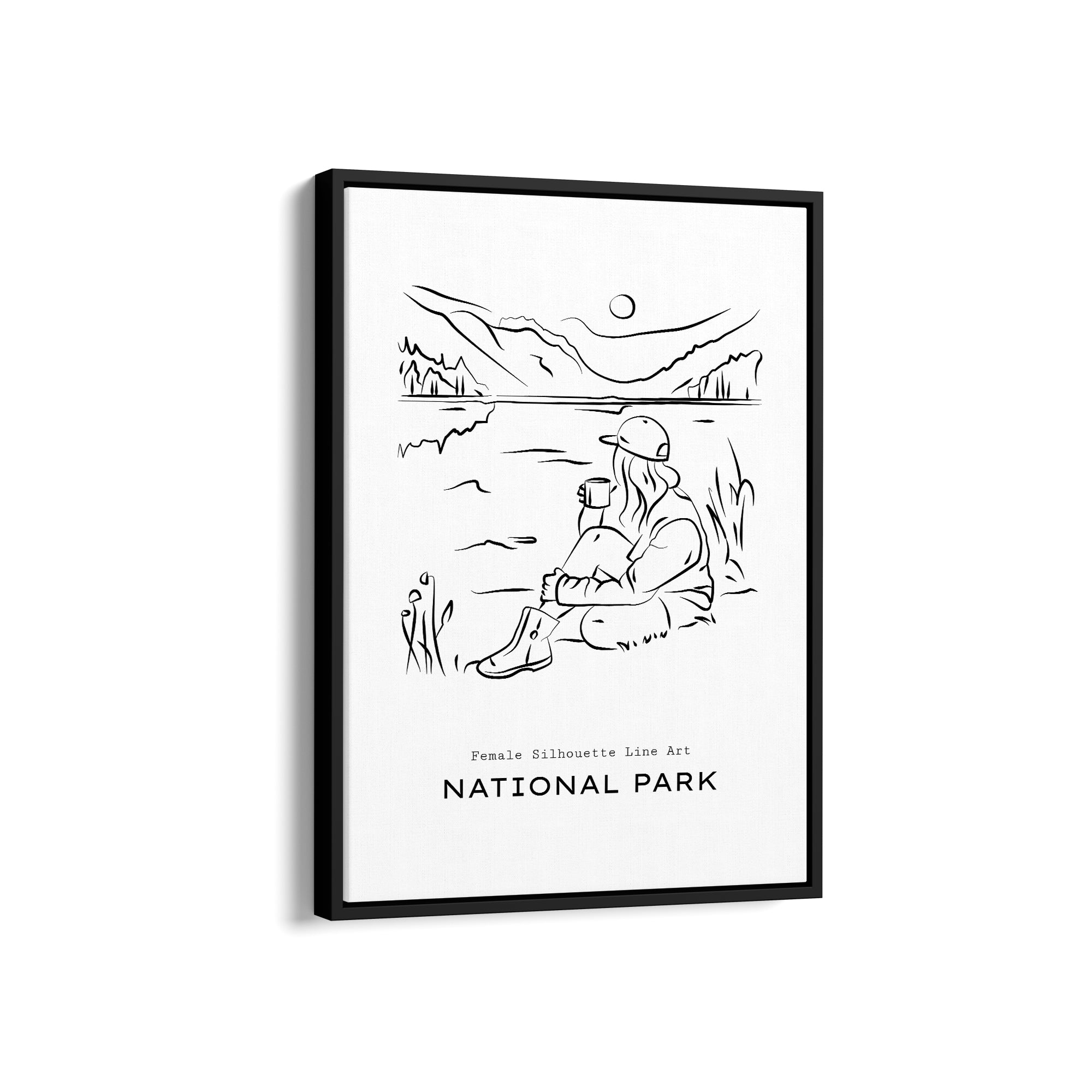 National Park Modern Line Wall Art