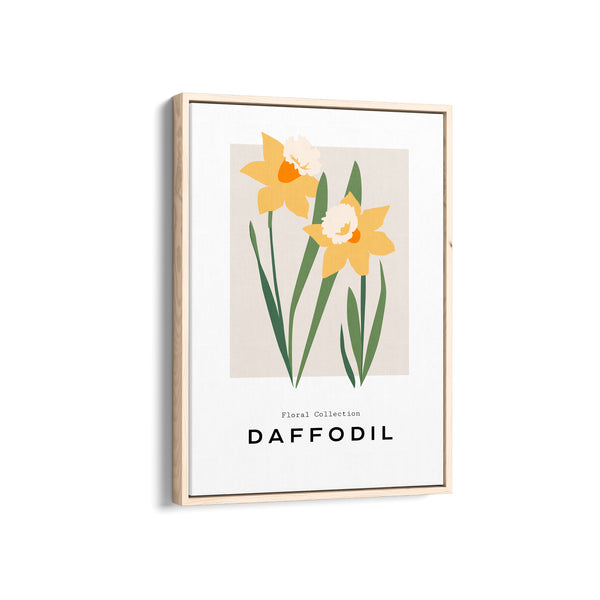 Daffodil Botanical Modern Wall Art