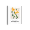 Daffodil Botanical Modern Wall Art