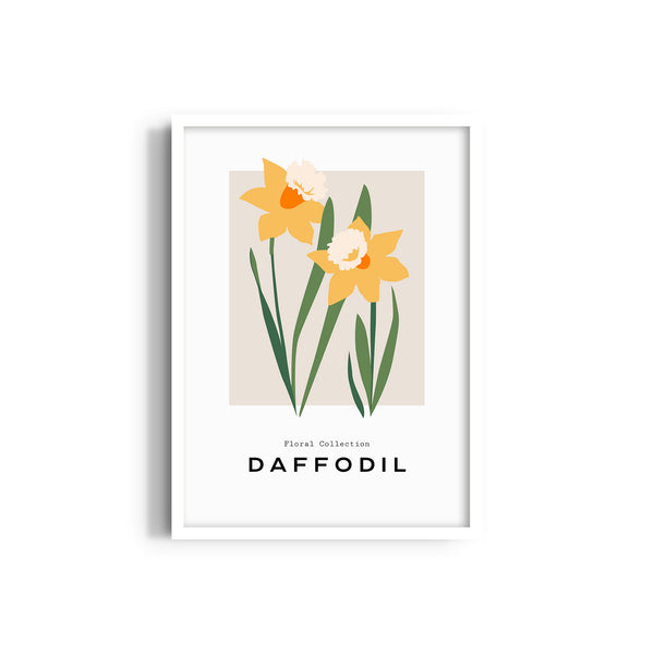Daffodil Botanical Modern Wall Art