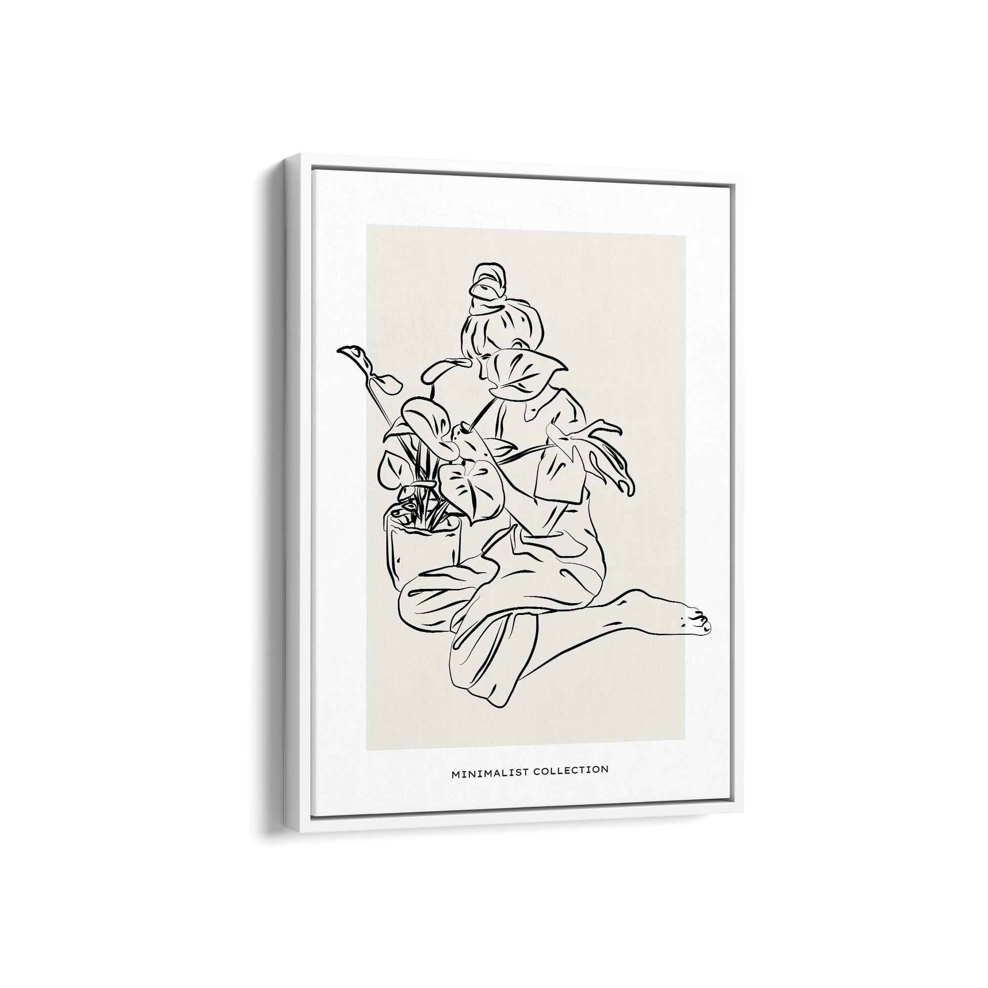 Peace in Plants Line Wall Art