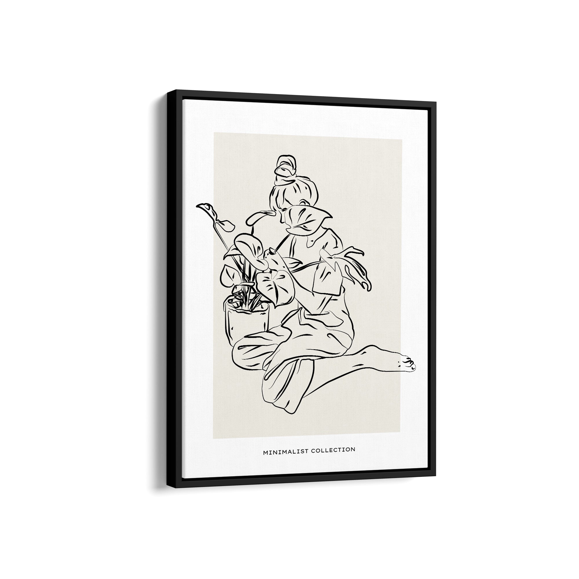 Peace in Plants Line Wall Art