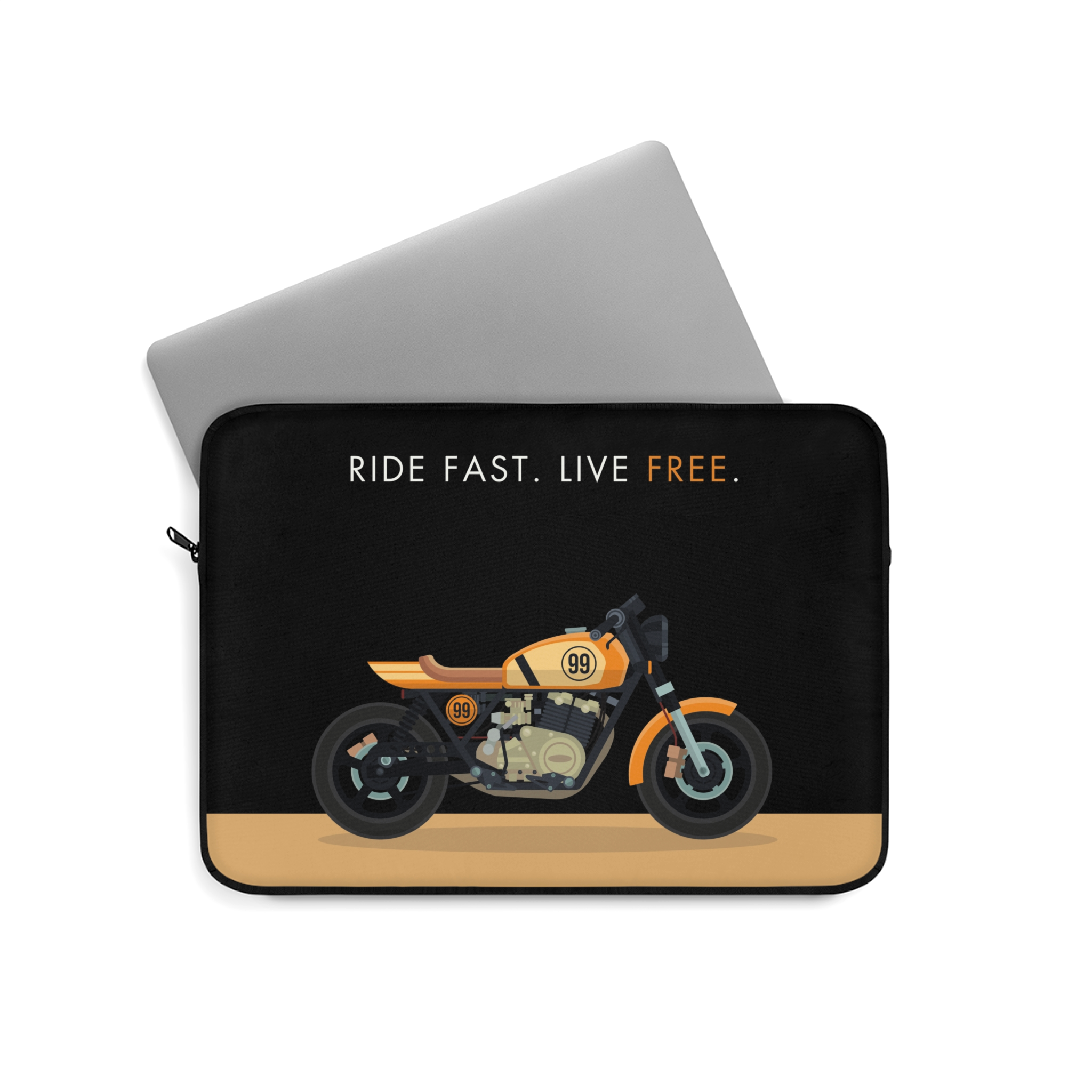 Ride Fast Bike Laptop Sleeve (Macbook, HP, Lenovo, Asus, Others) | Laptop Cover