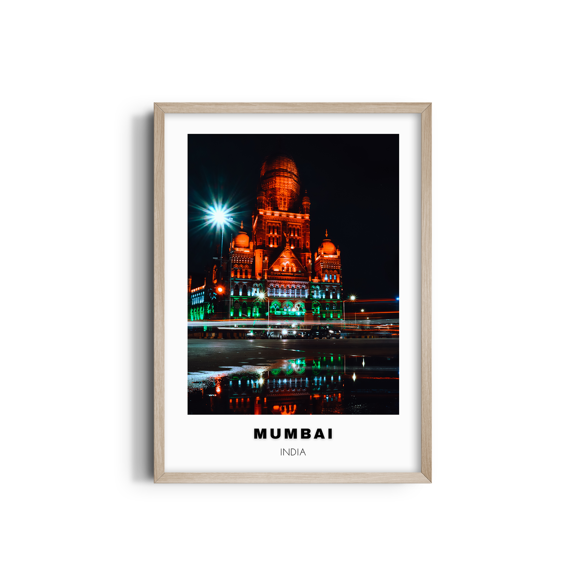 Mumbai Colored City Art