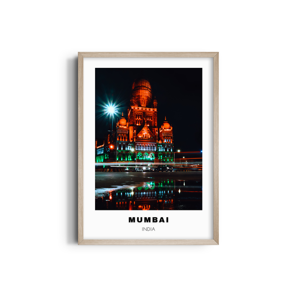 Mumbai Colored City Art