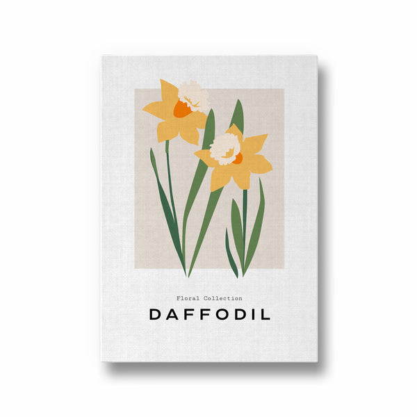 Daffodil Botanical Modern Wall Art