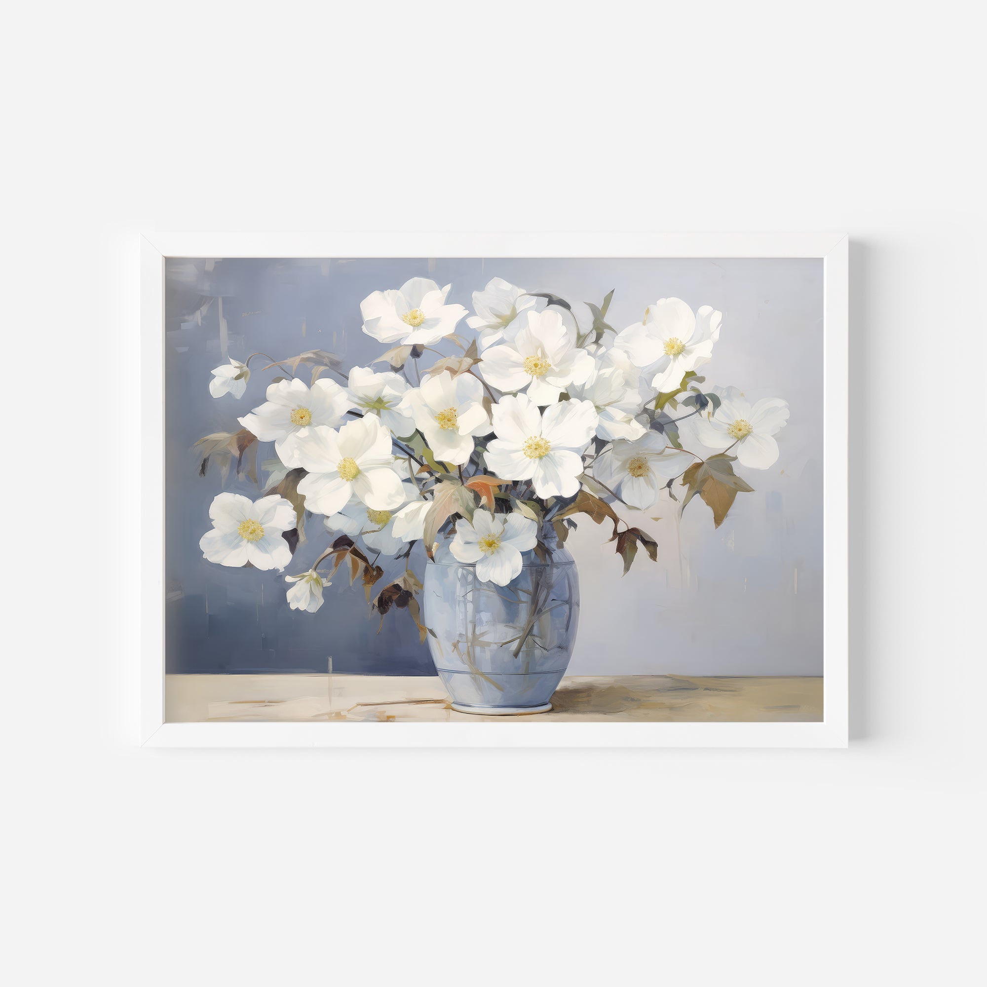 Ivory and Indigo Wall Art