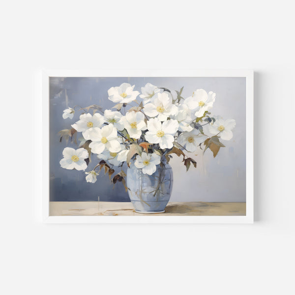 Ivory and Indigo Wall Art