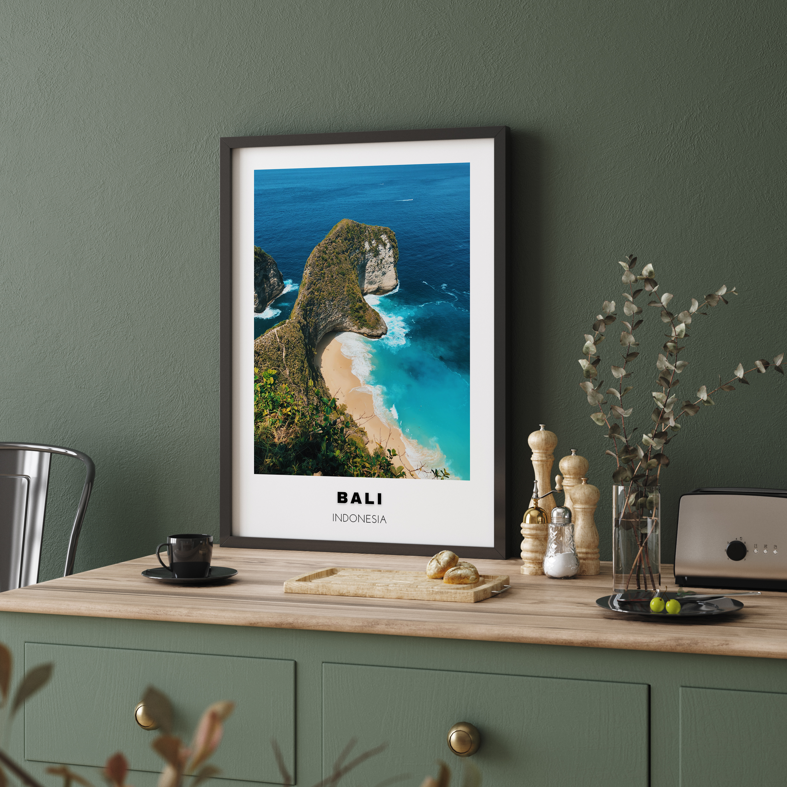 Bali Colored City Art
