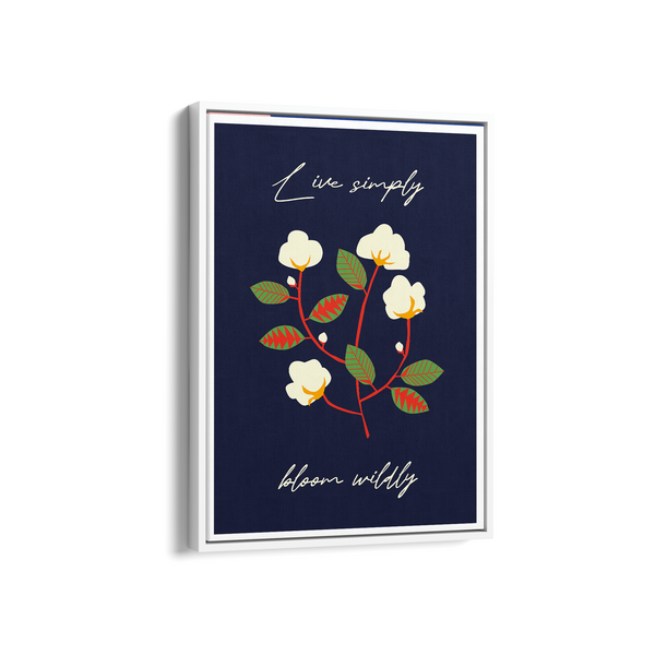 Live Simply Bloom Wildly Artistic Wall Art