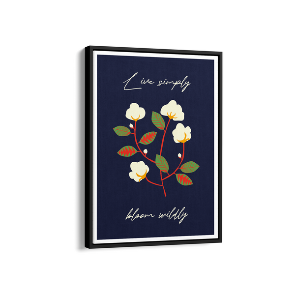 Live Simply Bloom Wildly Artistic Wall Art
