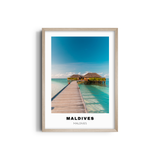 Maldives Colored City Art