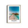 Maldives Colored City Art