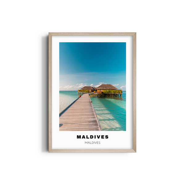 Maldives Colored City Art