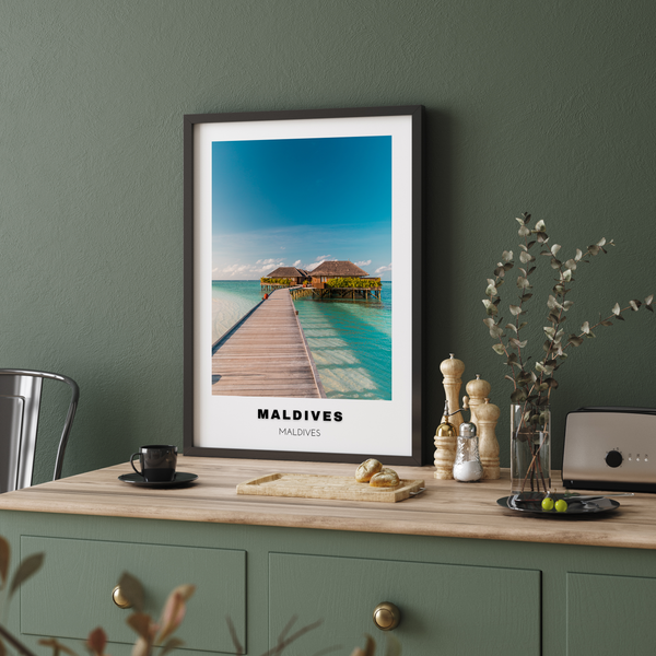Maldives Colored City Art