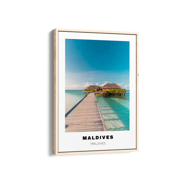 Maldives Colored City Art