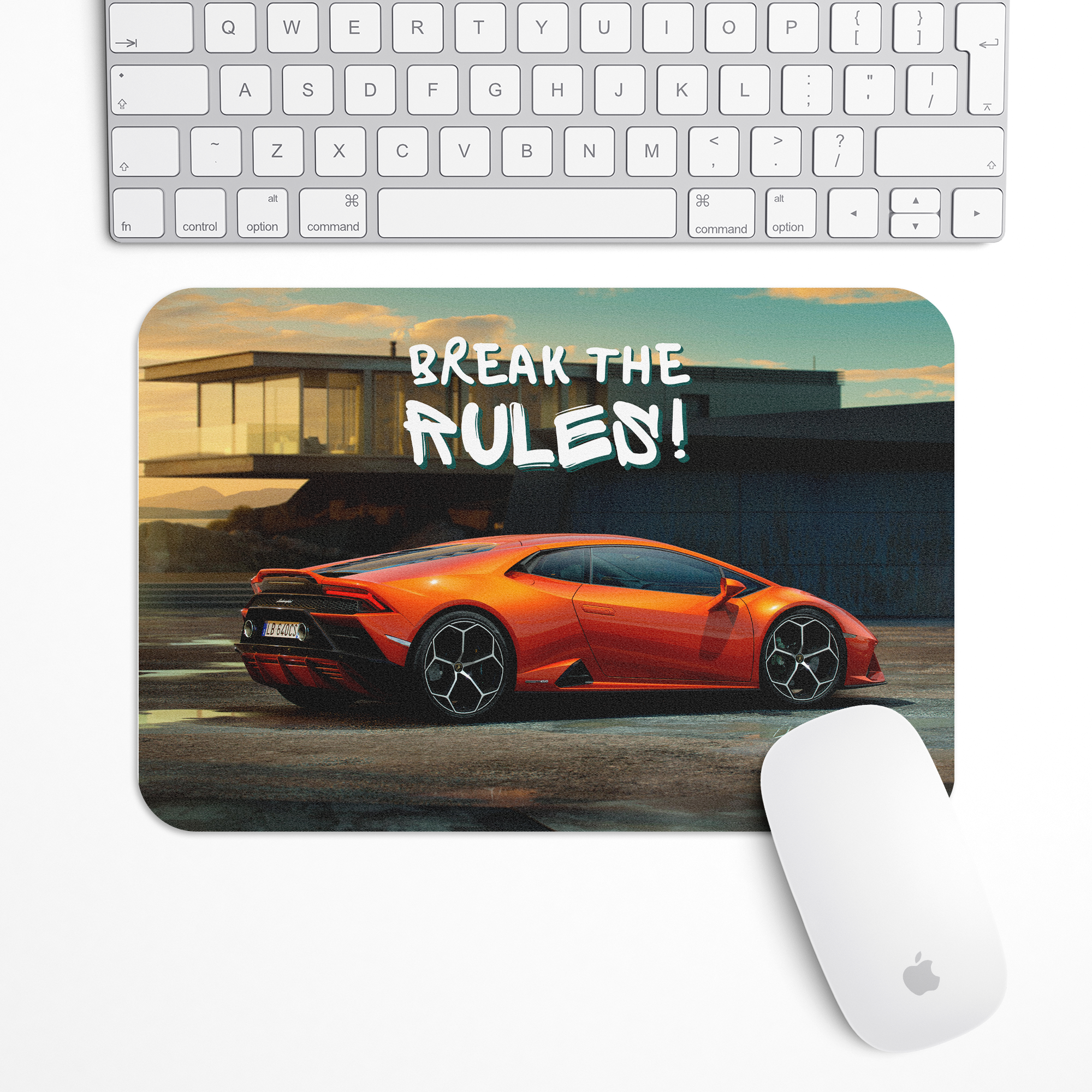 Break the rules - Lamborghini Huracan Evo Gaming Mouse Pad