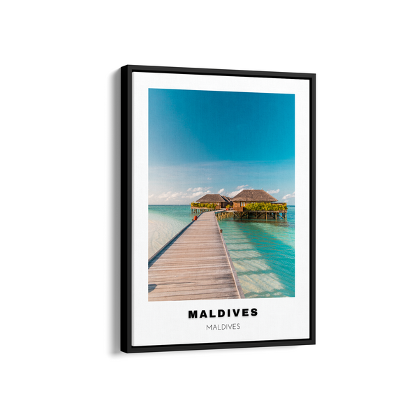 Maldives Colored City Art