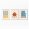 Set of 3 Geometric Modern Wall Art