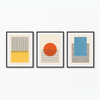 Set of 3 Geometric Modern Wall Art