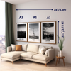 Set of 3 Beautiful Cities B&W (London, Paris, New York) Wall Art