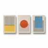 Set of 3 Geometric Modern Wall Art