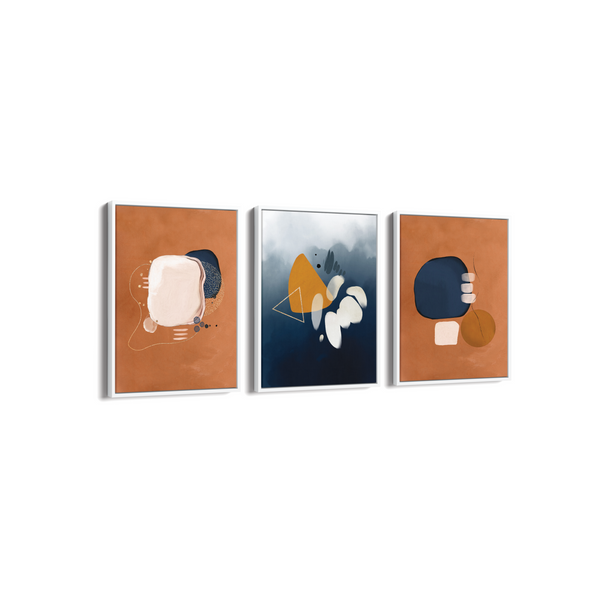 Set of 3 Abstract Modern Wall Art
