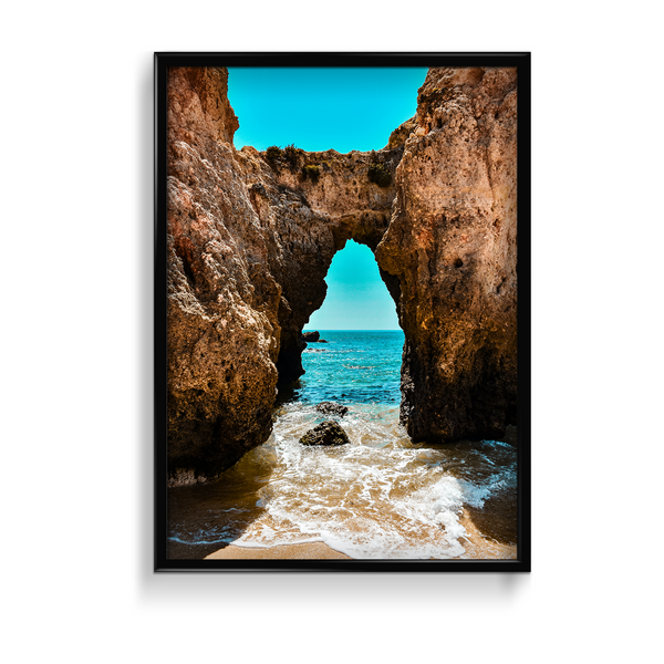Beach Cave View Wall Art