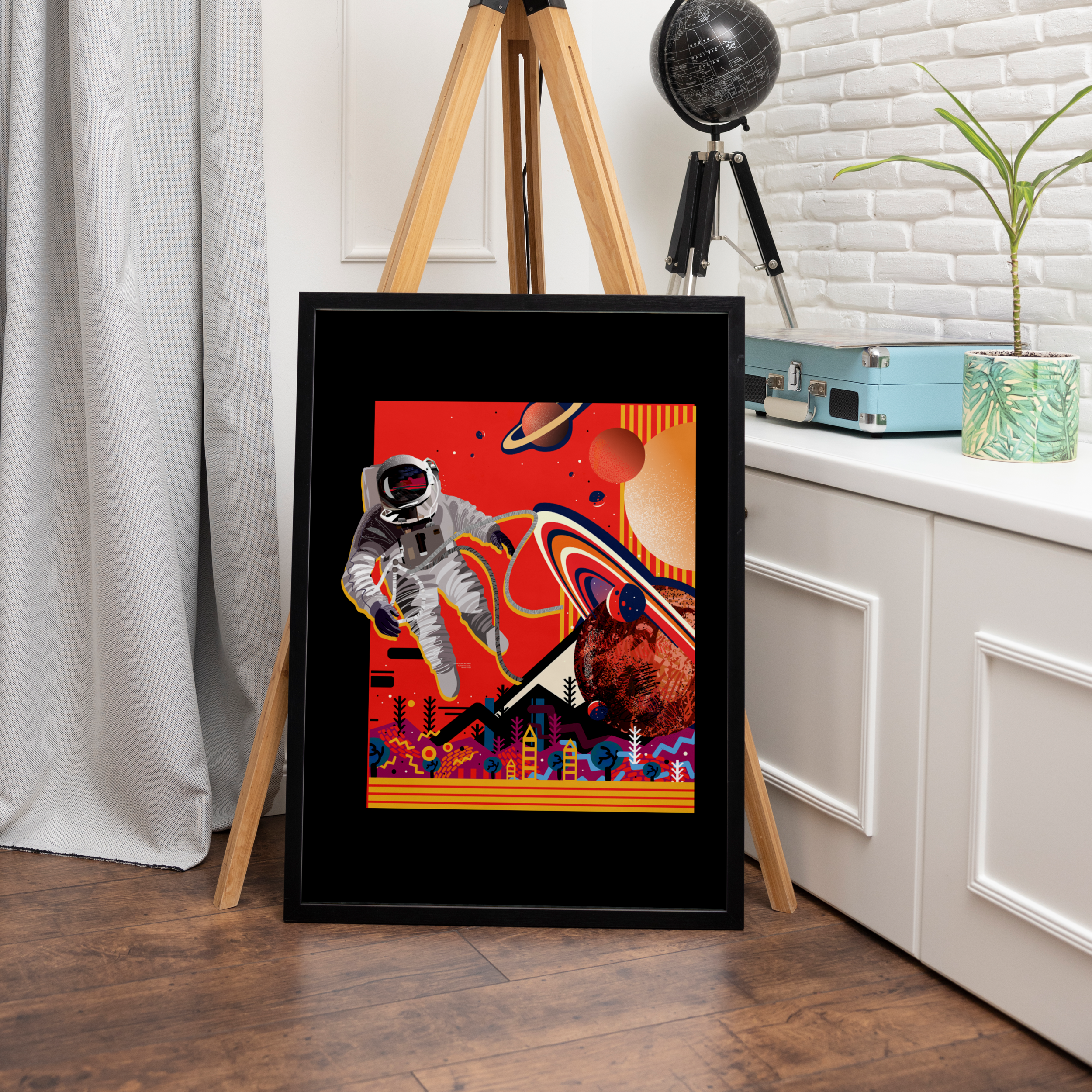 Abstract Space Art Poster - The Mortal Soul