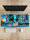 Tokyo City Lights Desk Mat | Desk Pad | Mouse Pad