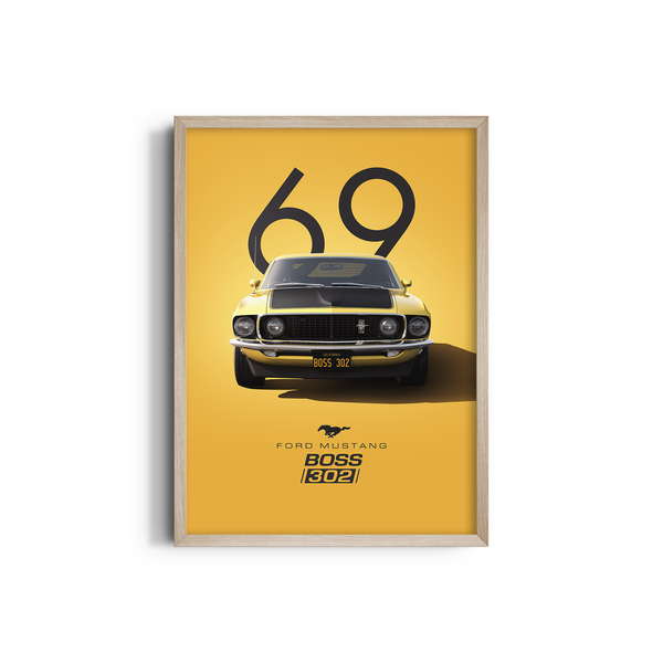 Ford Mustang Boss 302 Wall Art
