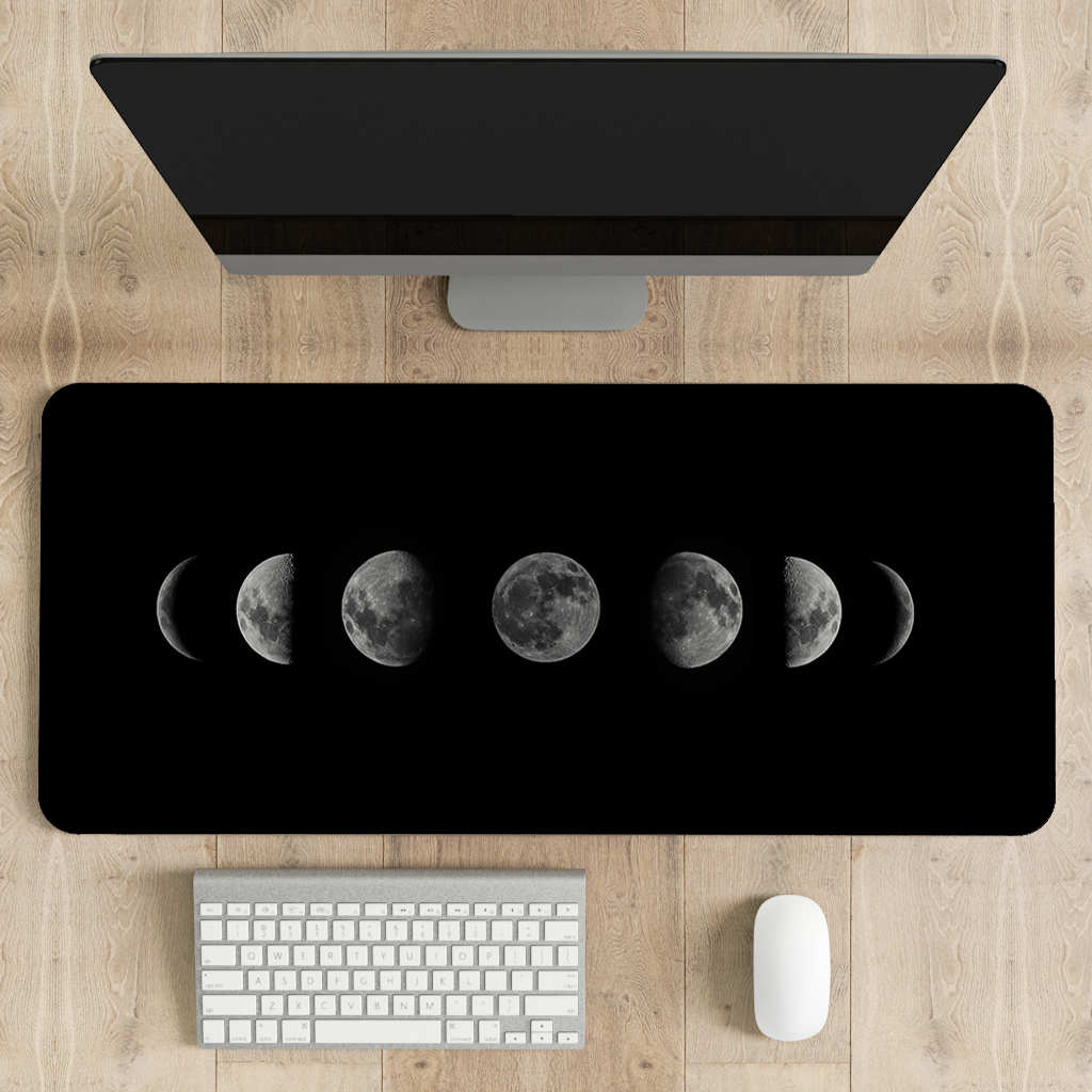 Moon Cycle Desk Mat | Desk Pad | Mouse Pad