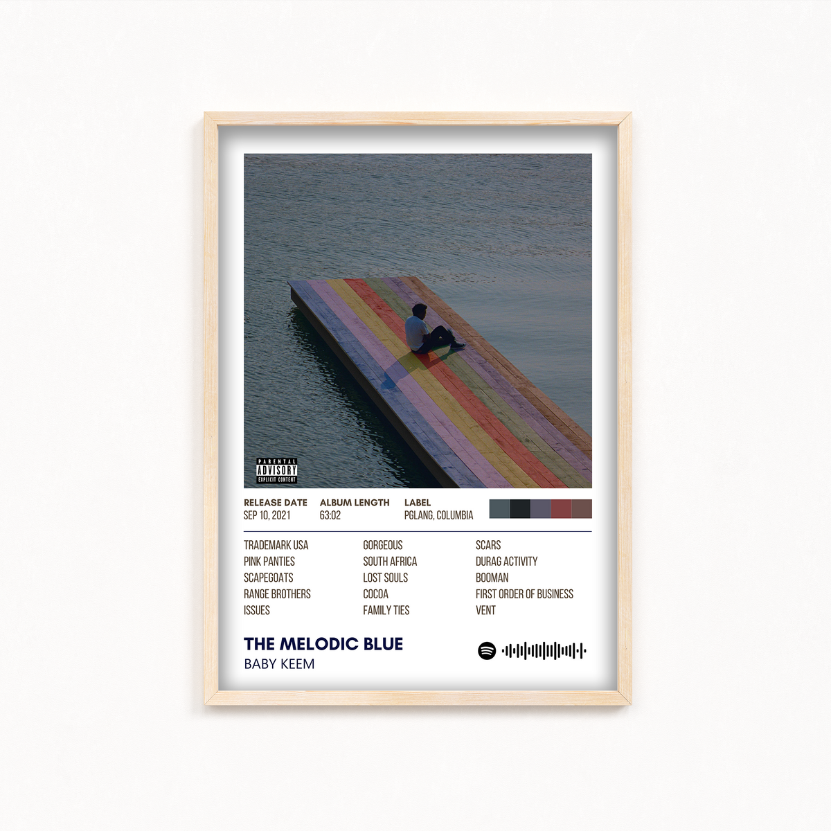 The Melodic Blue by Baby Keem Album Poster The Mortal Soul