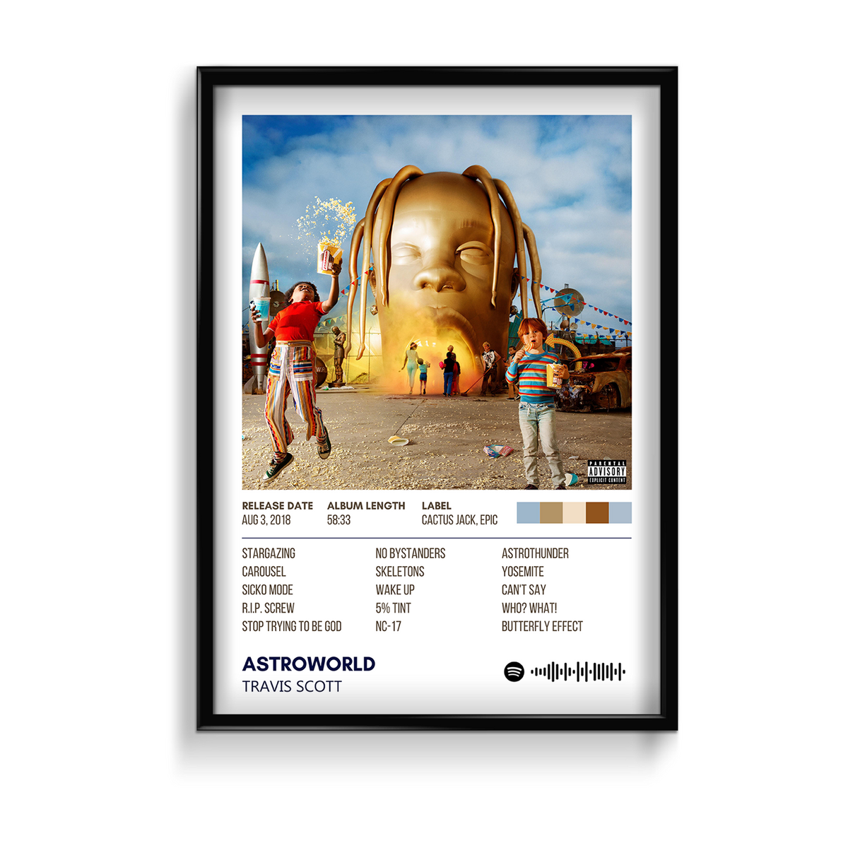 Travis Poster - Astroworld Album Cover Poster sold by Yarael Poof, SKU  43081468