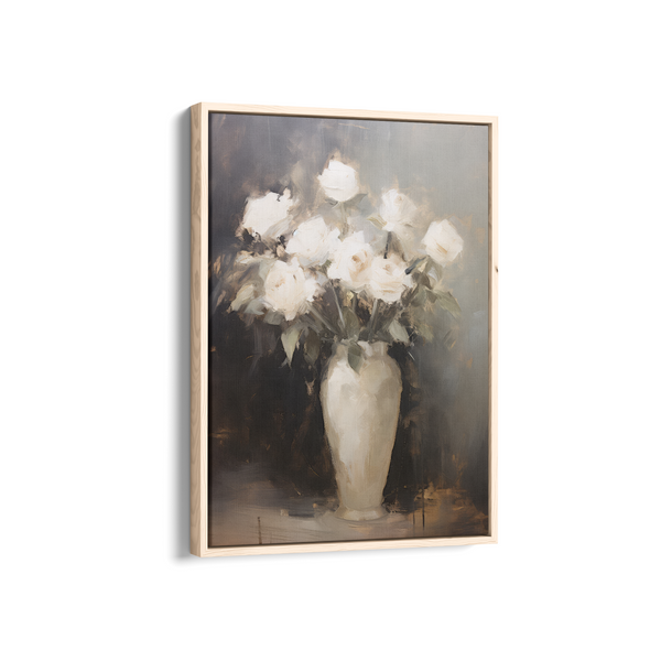 White Beauty in a Vase Wall Art