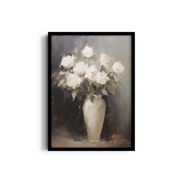 White Beauty in a Vase Wall Art
