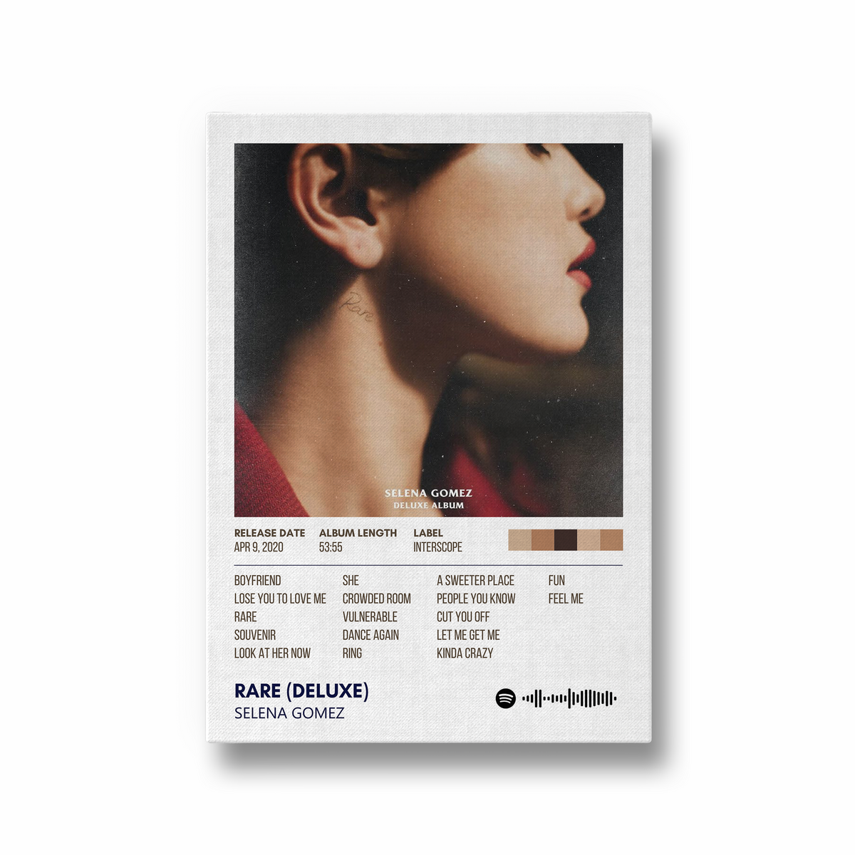 Rare (Deluxe Edition) by Selena Gomez Album Poster– The Mortal Soul