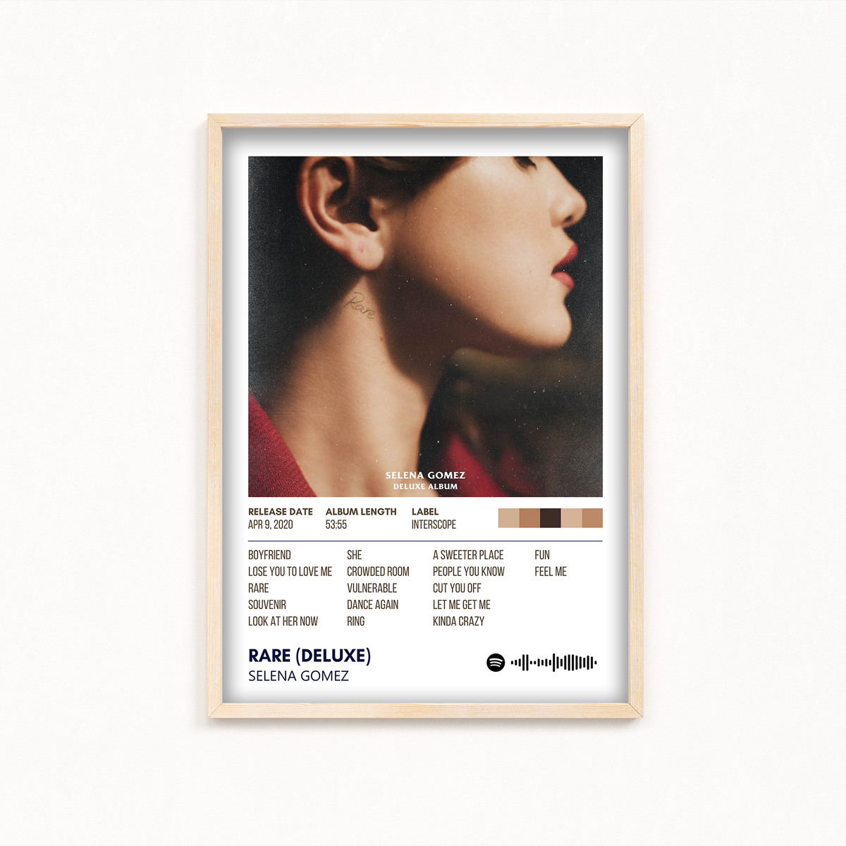 Rare (Deluxe Edition) by Selena Gomez Album Poster – The Mortal Soul