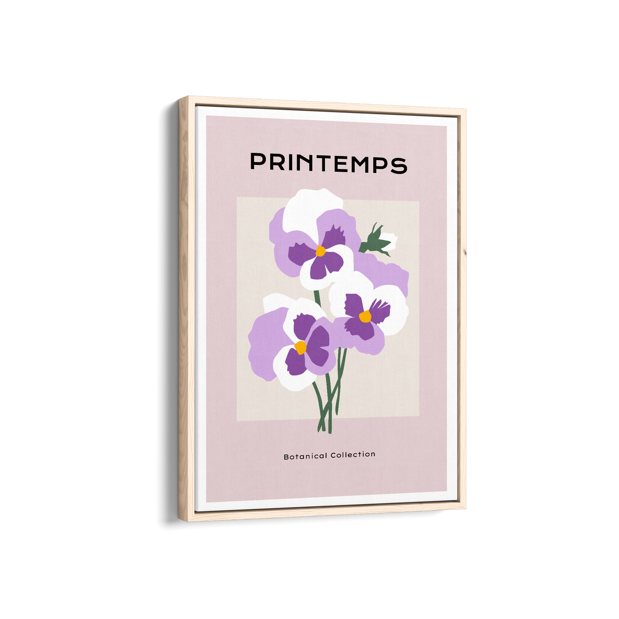 Purple Hue Botanical Modern Wall Art