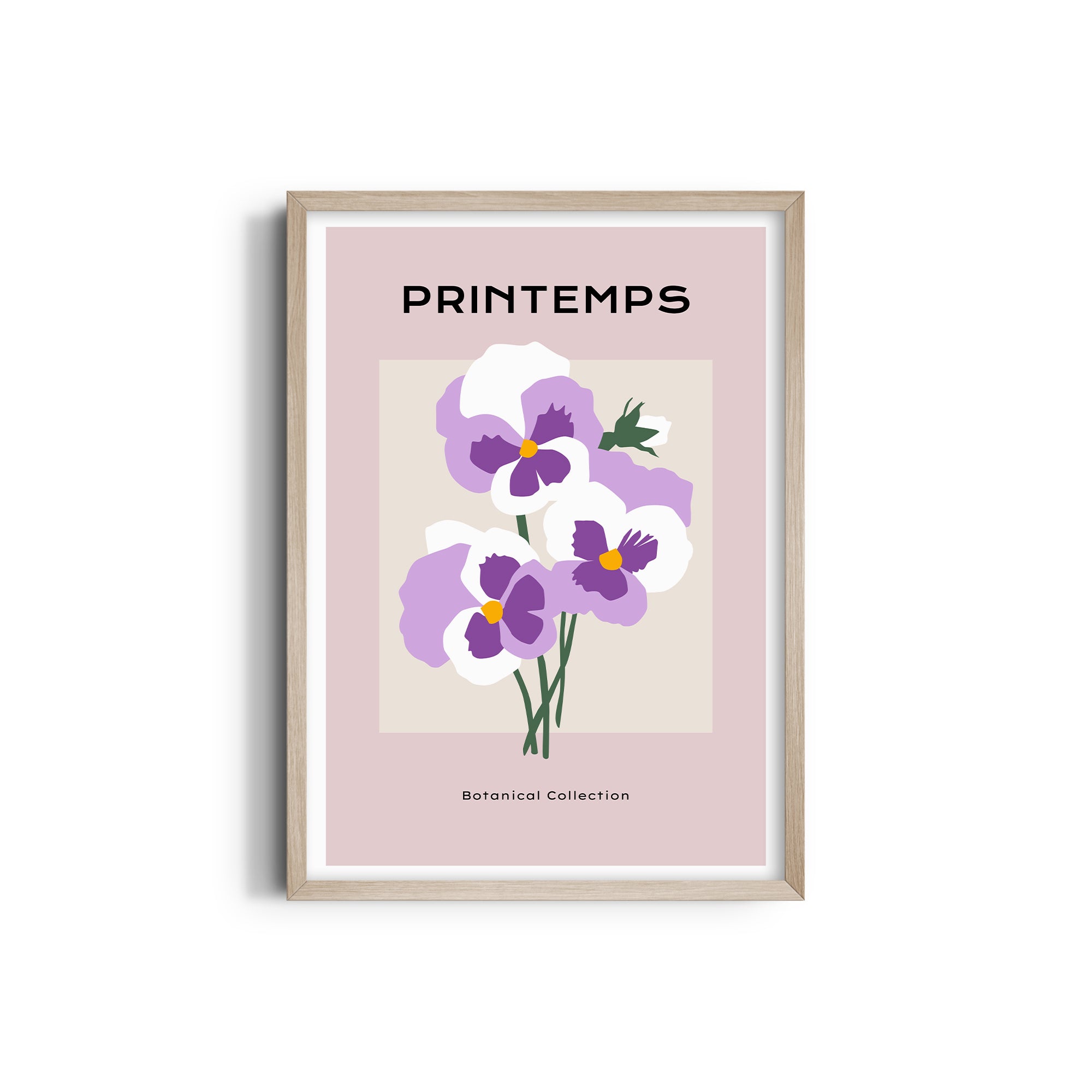 Purple Hue Botanical Modern Wall Art