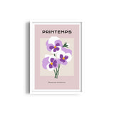 Purple Hue Botanical Modern Wall Art