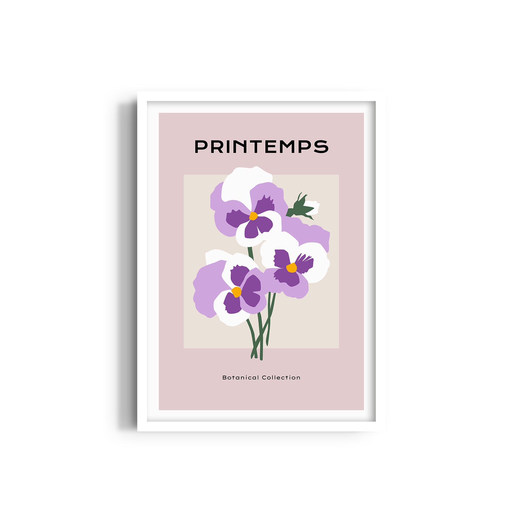 Purple Hue Botanical Modern Wall Art